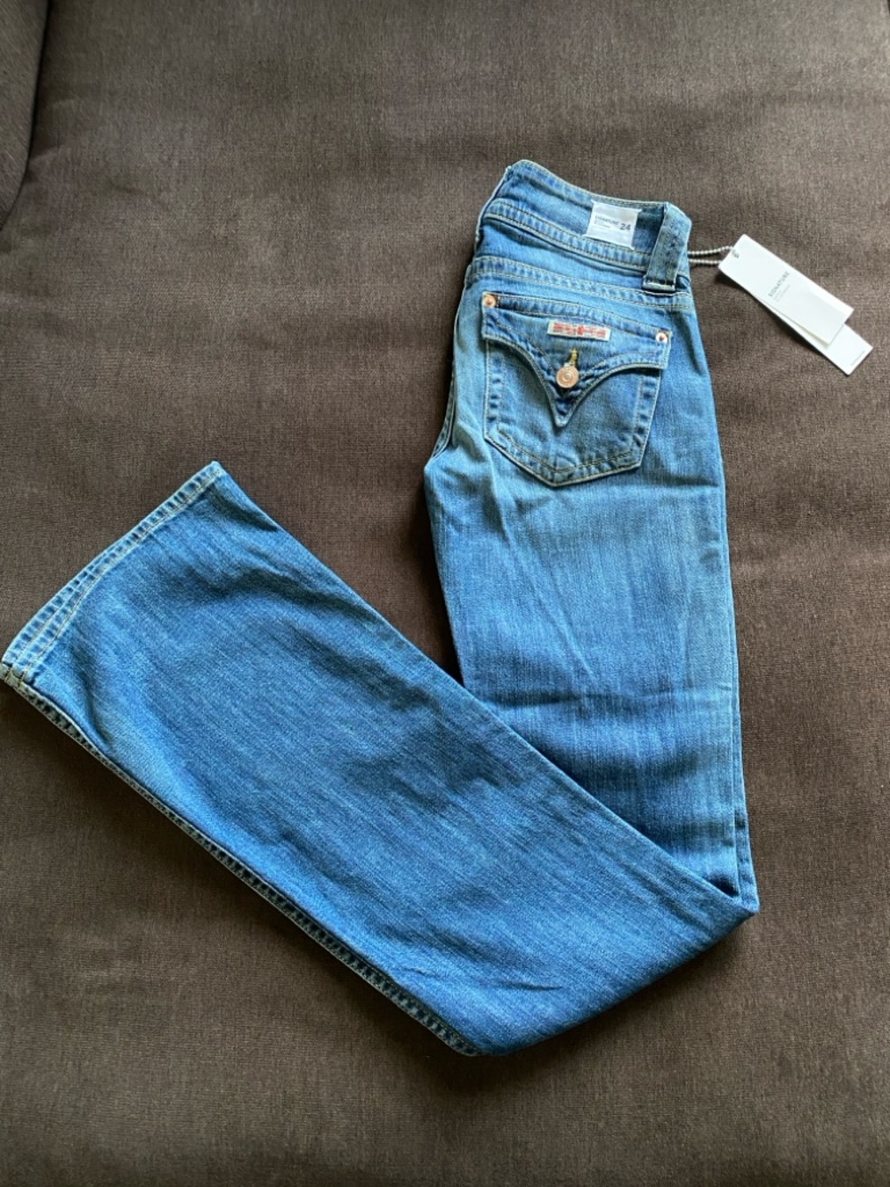 Classic Blue Women's Jeans Hudson Bootcut Size 24 Low Cut NWT